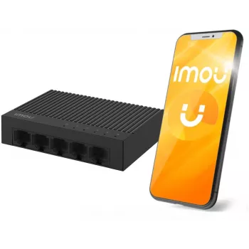 IMOU SF105C 5-Port 10/100 Mbps Desktop Switch, Plastic Housing