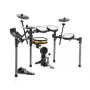DONNER EC7247 Electronic Drum Set with Mesh Pads, 225+ Sounds, USB MIDI, Aluminum Rack
