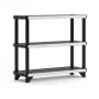 KETER 3-tier shelf Fused 122.1x45.7x105.8cm black