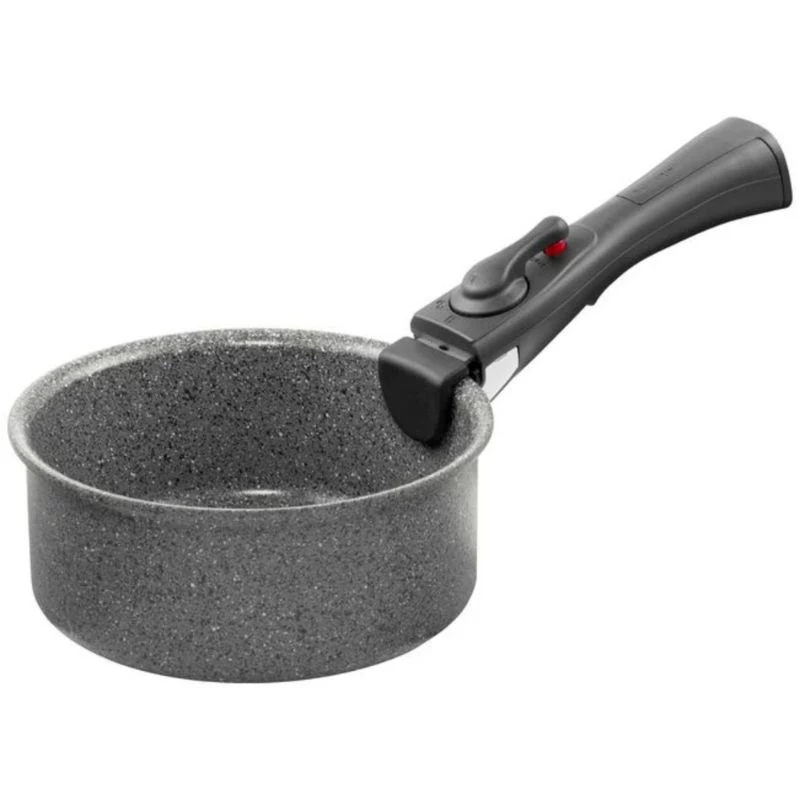 BALLARINI Set of 3 Torre pans Ø24cm, Ø28cm and sauce pan Ø16cm + 3 removable handles