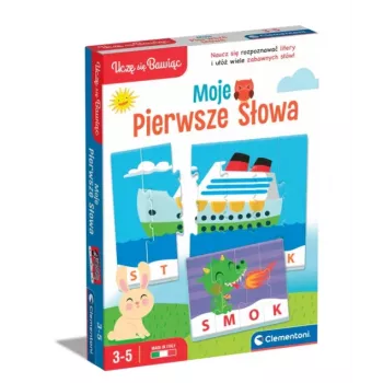 Educational Game Puzzle: My First Words Play and Learn Polish Language Clementoni 50770