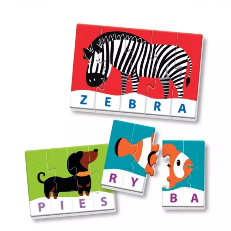 Educational Game Puzzle: My First Words Play and Learn Polish Language Clementoni 50770