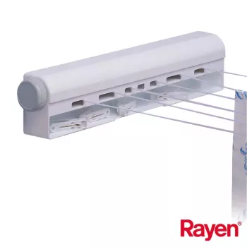 RAYEN Retractable clothesline 22m with 10 pcs. clothes pegs