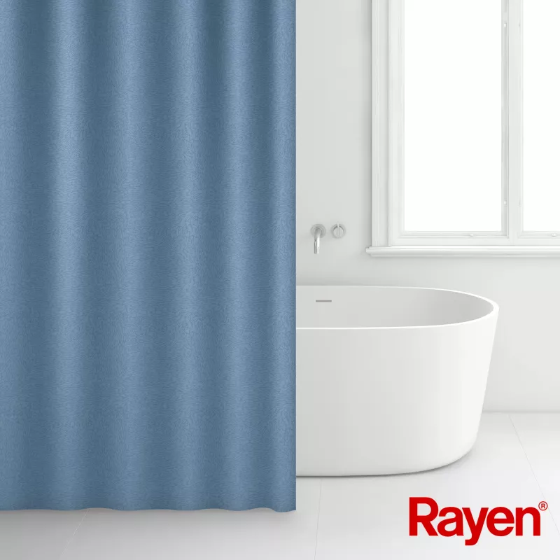 RAYEN Shower curtain 180x200cm blue, polyester