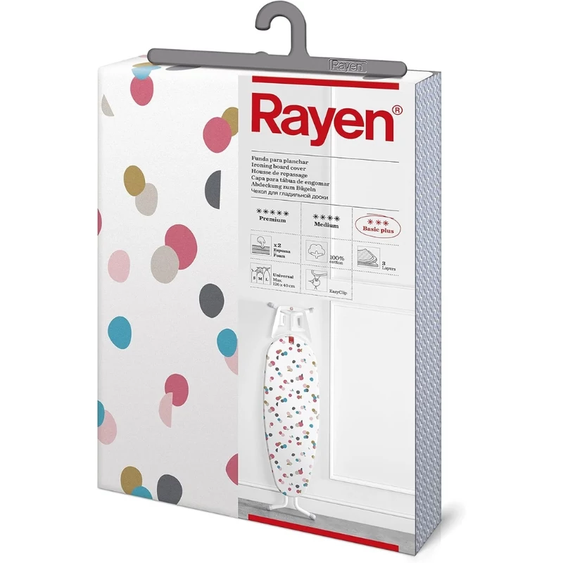 RAYEN Ironing board fabric Basic Plus Easyclip 130x47cm