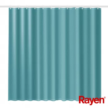 RAYEN Shower curtain 180x200cm light blue, polyester