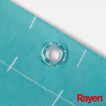 RAYEN Shower curtain 180x200cm light blue, polyester