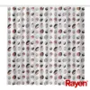 RAYEN Shower curtain 180x200cm white/ribbed, PEVA