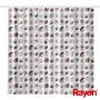 RAYEN Shower curtain 180x200cm white/ribbed, PEVA