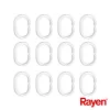 RAYEN Shower curtain 180x200cm white/ribbed, PEVA