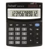 REBELL RE-SDC412 BX Semi-Desktop Calculator, 12-Digit LCD, Dual Power, Black