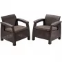KETER Garden chairs Corfu Duo Set brown