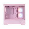 Zalman P30 V2, mATX Mini Tower PC Case, 3 x 120mm ARGB Fans, Pink