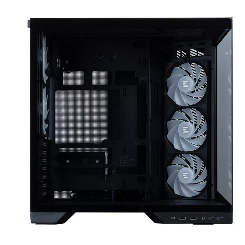 Zalman D50, ATX Mid Tower PC Case, 3 x 120mm Fans, Black