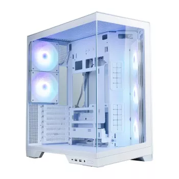 Zalman D50 White ATX Mid Tower PC Case with 3x ARGB Fans and Tempered Glass