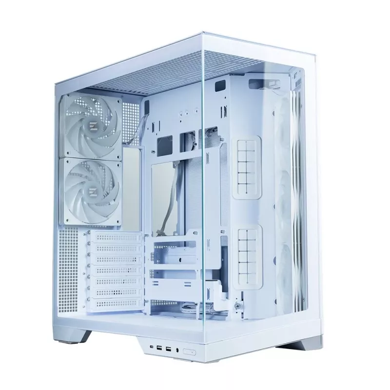 Zalman D50 White ATX Mid Tower PC Case with 3x ARGB Fans and Tempered Glass