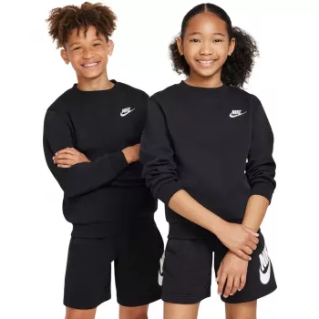 Nike Sportswear Club Fleece children's sweatshirt black FD3006 010 XS