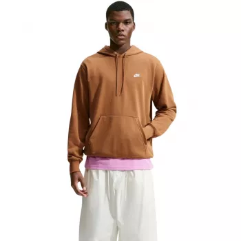 Men's Nike Club FT PO Hoodie sweatshirt light brown FN3866 270 2XL