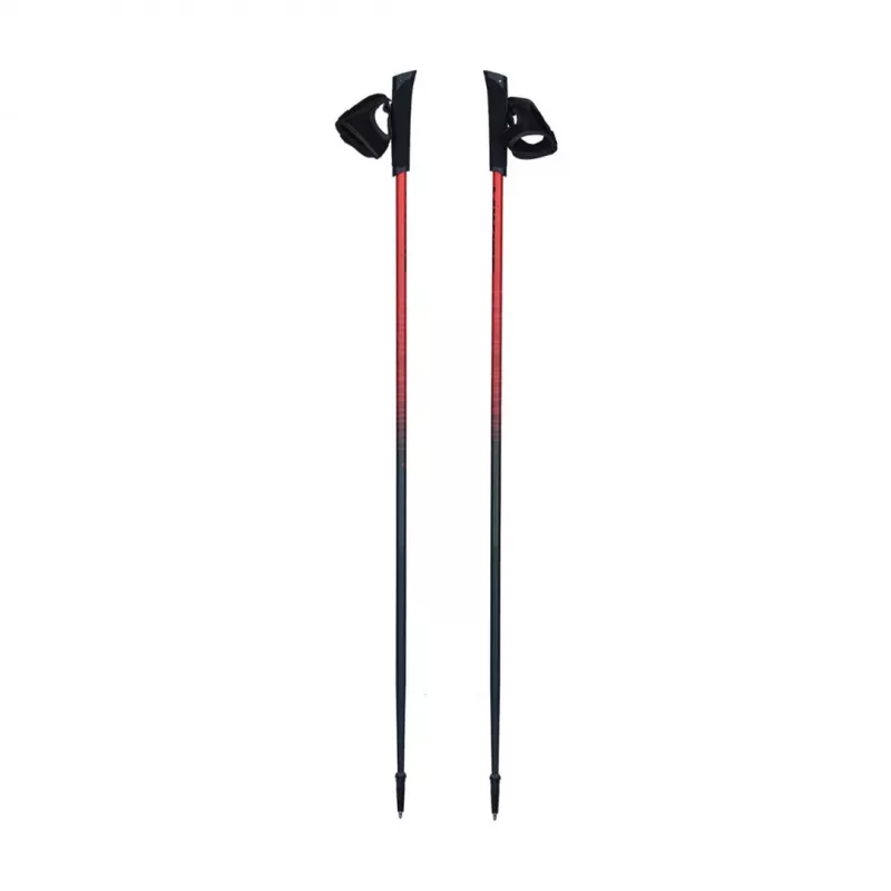 Nordic Walking Pro Trainer 110cm Viking Poles Red/Black