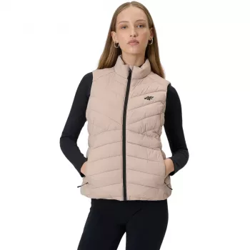 Kamizelka damska 4F F347 beżowa 4FWSS26TVJAF347 83S XL