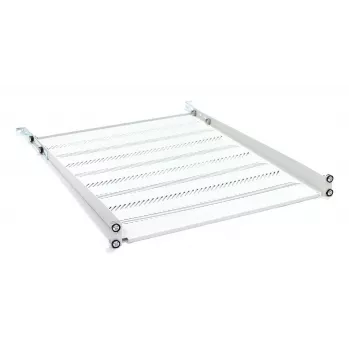 DIGITUS TN-19-550-1U-GY 1U Fixed Rack Shelf, 550 mm Deep, Grey RAL 7035, 25 kg Load