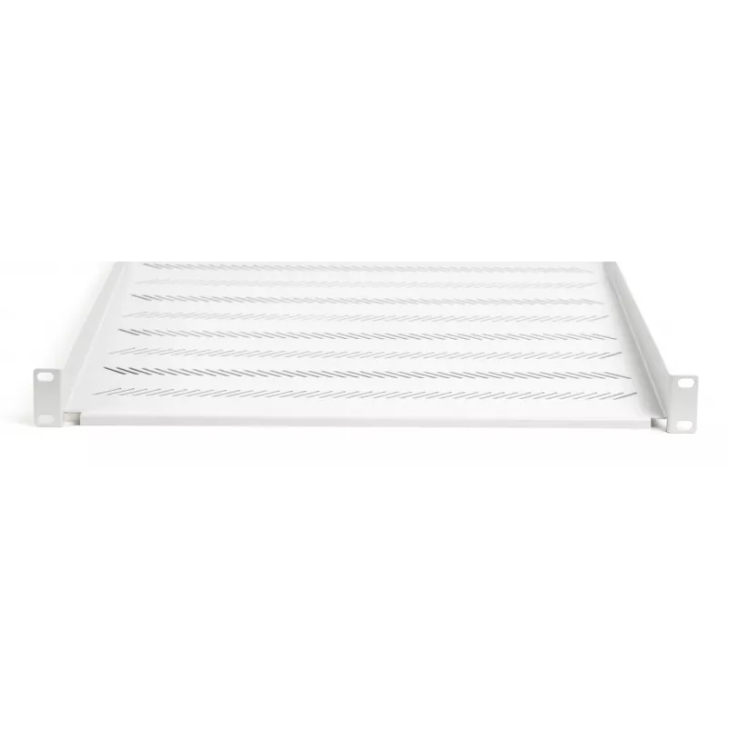 DIGITUS TN-19-550-1U-GY 1U Fixed Rack Shelf, 550 mm Deep, Grey RAL 7035, 25 kg Load