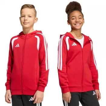 adidas Tiro 26 League Sweat Full Zip Hoodie children's sweatshirt red KF9101 164cm