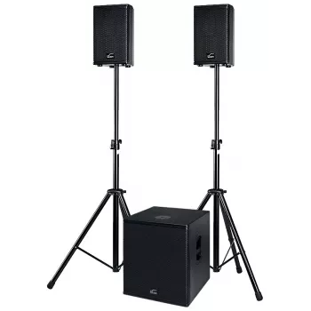 ACT SOL8SISAS Solton ACT SAT Active 2.1 PA System 1000W RMS with 15 inch Subwoofer and 8 inch Satellites