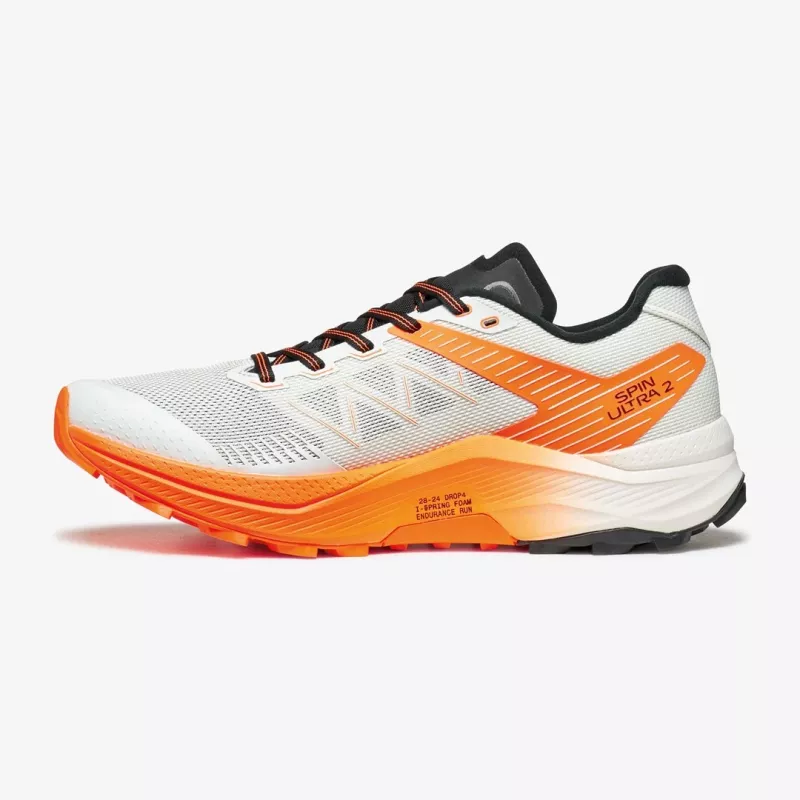 Scarpa SPIN ULTRA 2, 44.5, Ice - Orange Fluo