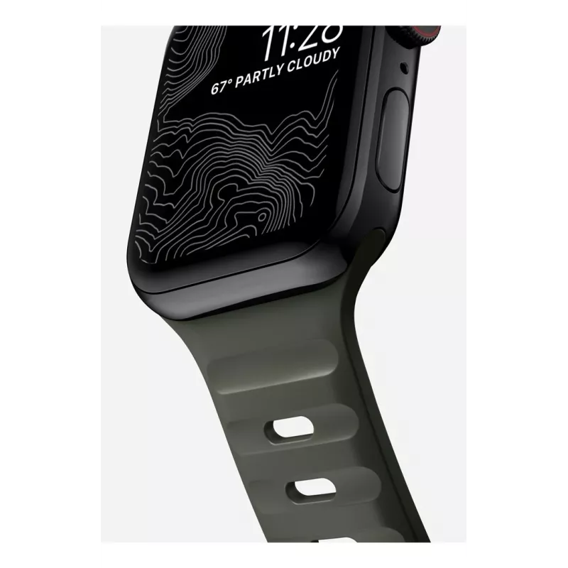 NOMAD Sport Band - pasek do Apple Watch 46mm/49mm z FKM (ash green)
