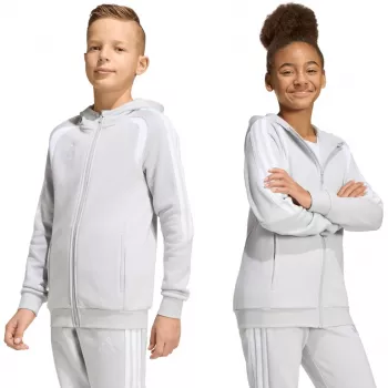 adidas Tiro 26 League Sweat Full Zip Hoodie children's sweatshirt grey KF3323 140cm