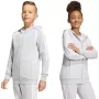 adidas Tiro 26 League Sweat Full Zip Hoodie children's sweatshirt grey KF3323 140cm
