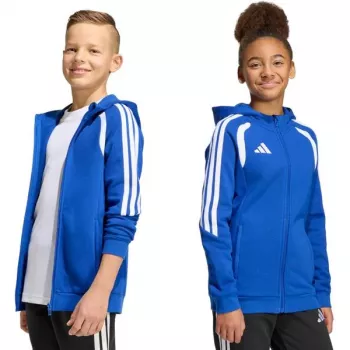 adidas Tiro 26 League Sweat Full Zip Hoodie children's sweatshirt blue KF9102 152cm
