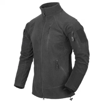 ALPHA TACTICAL Sweatshirt - Grid Fleece - Shadow Grey