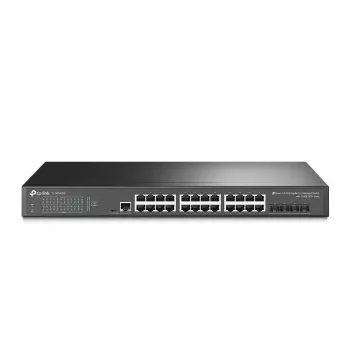 TP-Link JetStream TL-SG3428X przełącznik sieciowy Zarządzany L2+/L3 Gigabit Ethernet (10/100/1000) 1U Czarny