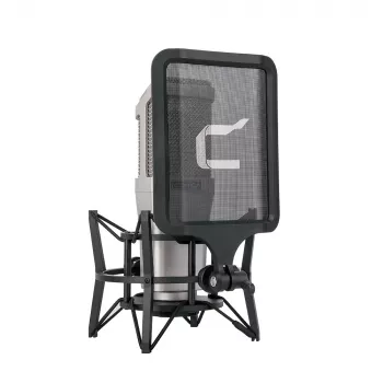 Comica STM01 USB Condenser Microphone with Cardioid Polar Pattern, 24-bit/48kHz, Real-time Monitoring, Gain Control, Mute, All-metal Body, Desktop Stand, Pop Filter