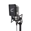 Comica STM01 USB Condenser Microphone with Cardioid Polar Pattern, 24-bit/48kHz, Real-time Monitoring, Gain Control, Mute, All-metal Body, Desktop Stand, Pop Filter