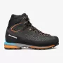 Scarpa Zodiac Tech GTX Mountaineering Boots, GORE-TEX Performance Comfort, Perwanger Leather, Vibram Mont Sole, Anthracite/Tonic Orange, EU 44