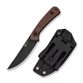 CIVIVI Carveth Fixed Blade Knife AEB-L Guibourtia Wood C25040-3