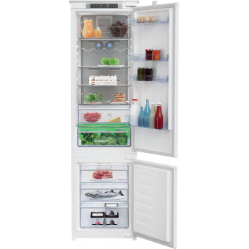 BEKO Refrigerator BCNA306E4SN Built In, 193.5cm, Energy class E, HarvestFresh, Neo Frost, Metal Wall