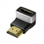 LogiLink AH0005A 8K HDMI Adapter 90° Male to Female 48 Gbps Black