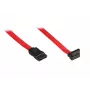 EXSYS SATA III Data Cable with Angled Connector, 0.5 m, Red EX-K3605
