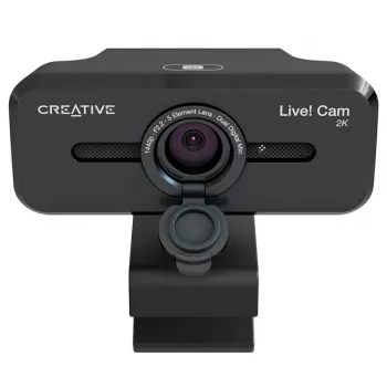 Creative Live! Cam Sync V3 2K QHD Webcam with Dual Microphones and Privacy Shutter, Black