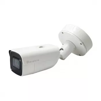LevelOne FCS-5212 6MP Outdoor Bullet IP Camera with Motorized Varifocal Lens, H.265, IR Night Vision, PoE, IP66, IK10