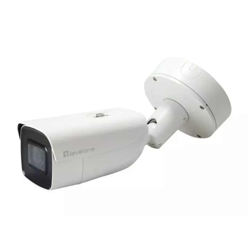 LevelOne FCS-5095 8MP Outdoor Bullet IP Camera with IR, PoE, IK10