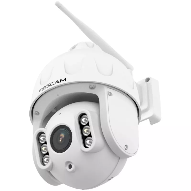 FOSCAM SD8P Outdoor Pan/Tilt Wi-Fi Camera, 8MP 4K, 4x Optical Zoom, IP66, White