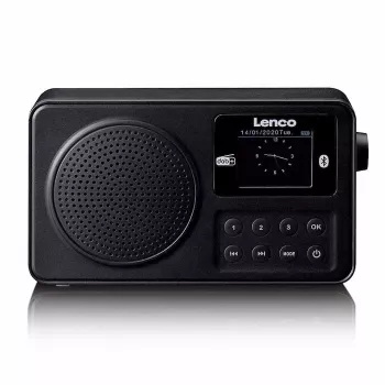 Lenco PDR-033BK Portable DAB+/FM Radio with Bluetooth and Rechargeable Battery - Black