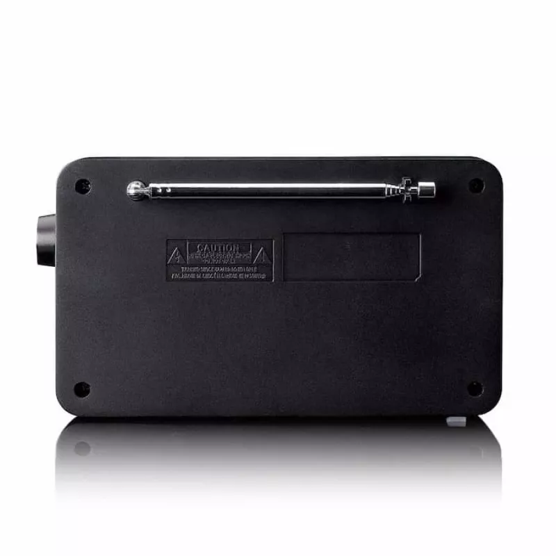 Lenco PDR-033BK Portable DAB+/FM Radio with Bluetooth and Rechargeable Battery - Black