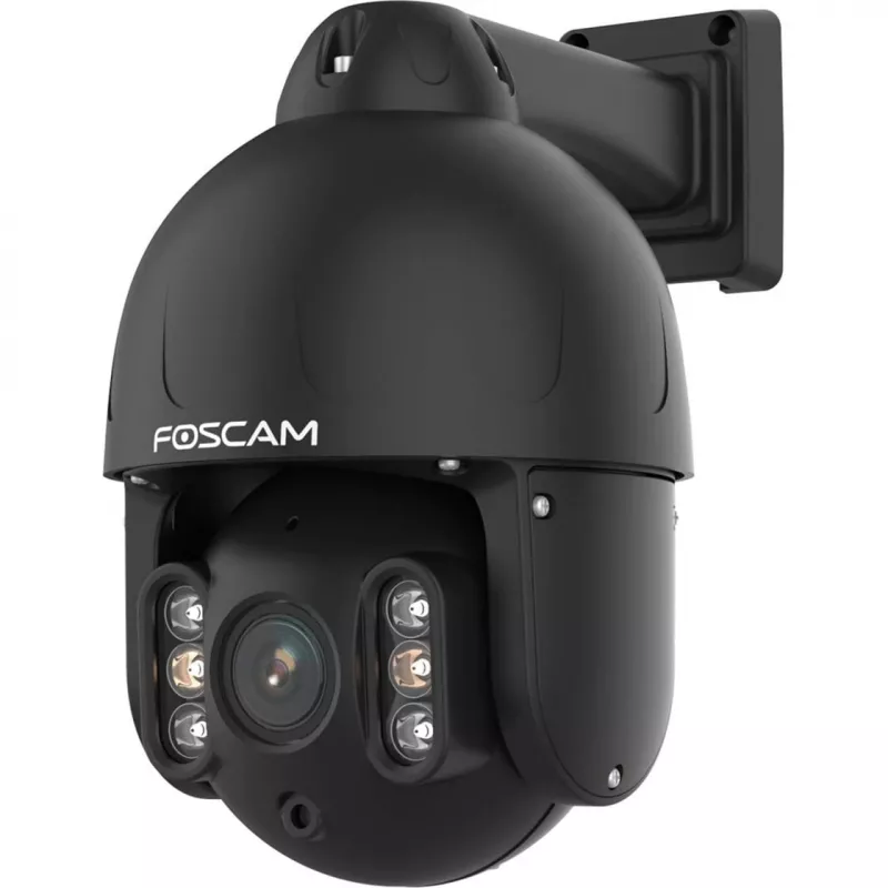Foscam SD8EP Outdoor Pan/Tilt PoE Camera, 8MP 4K, 4x Optical Zoom, IP66, Black