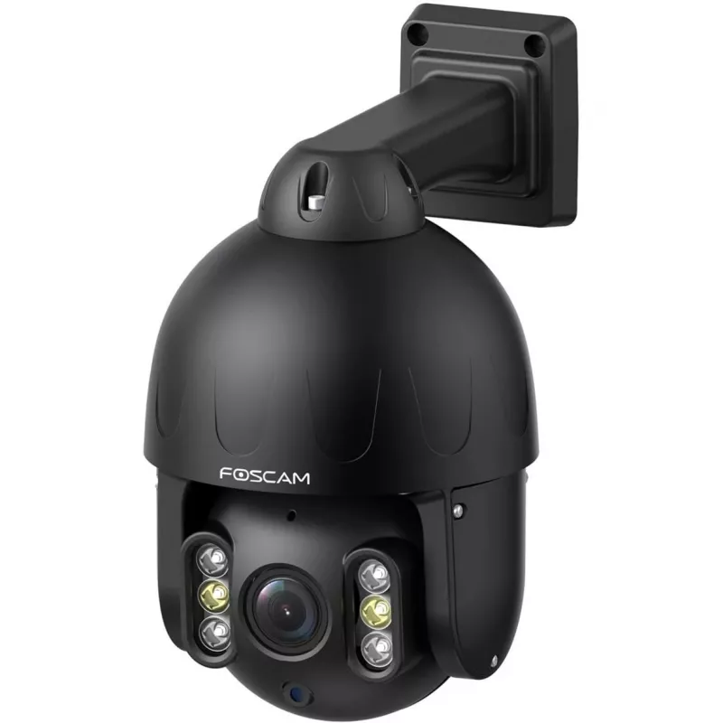 Foscam SD8EP Outdoor Pan/Tilt PoE Camera, 8MP 4K, 4x Optical Zoom, IP66, Black